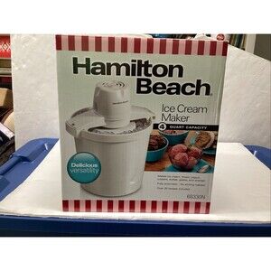hamilton beach ice cream maker # 68330N 4 qt.